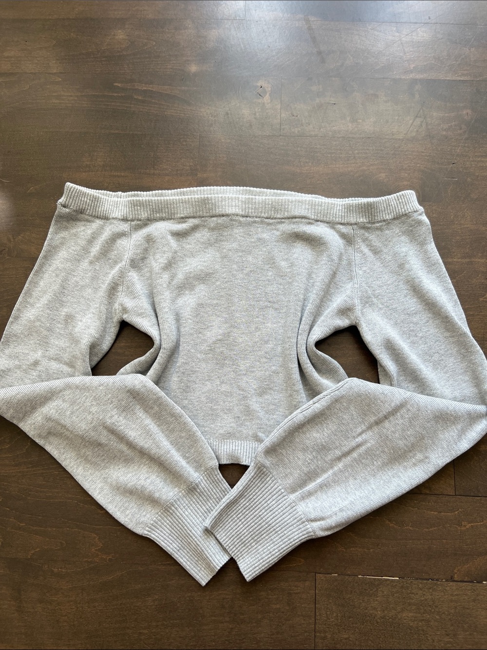 2000s inspired fall off the shoulder garage sweater